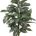 Nearly Natural Zebra Silk Plant, Green 3 ft.