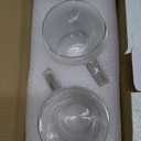 2 Pack Double Walled Glass Coffee Mugs with Handles, Large Insulated Layer Coffee Cups, 12oz Clear Borosilicate Mugs, Perfect for Cappuccino, Tea, Microwave Safe