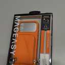 MAGEASY Compatible with iPhone 17 Pro Max 6.9" Wallet Case with Crossbody Strap - Coin Purse & Card Slot, with Leather Crossbody Lanyard, 16ft Ultimate Drop Protection | Pouch (Coral)