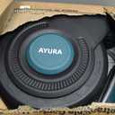 AYURA Retractable Garden Hose Reel 100 ft x 1/2 inch with Pro Metal Shaft, Heavy Duty Automatic Garden Hose Reels with Kink-Free Rewind and Lock at Any Length, Wall Mount Water Hose Reel for Outside (EXP 08/26/32)