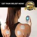 TENS 7000 Rechargeable Elite TENS Unit Muscle Stimulator and Pain Relief Device - Advanced TENS Machine for Effective Back Pain, Nerve Pain and Muscle Pain Relief