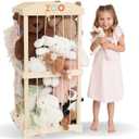 Wooden Stuffed Animal Storage for Kids  Large Toy Storage Organizer & Holder for Your Kids Playroom or Nursery  Easy to Assemble Stuffed Animal Zoo That Keeps Plush Friends Ready for Snuggles