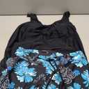 Aqua Eve Two Piece Women's Tankini Swimsuits Blouson Swim Tank Top with Shorts Modest Bathing Suits, Medium