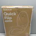 Jool Baby Quick Flip Toilet Seat with Built-in Potty & Splash Guard for Toddler Training, Slow Close (Elongated)
