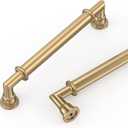 10 Pack 5 Inch(128mm) Champagne Bronze Kitchen Cabinet Handles, Cabinet Pulls Kitchen Cabinet Hardware for Cupboard Drawer Pulls