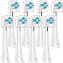 6 Pcs iO Replacement Heads Compatible with Oral B iO 2 3 4 5 6 7 8 9 10 Deep Clean Series Electric Toothbrush, Brush Head Compatible with iO with Medium Bristles (White)