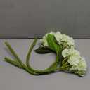 3PCS 22 inch Lifelike Artificial Hydrangea Large Flowers Artificial Flowers Dry Flowers Outdoor Wedding Christmas Office Family Party Living Room Table Decoration (Light Green)