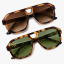 livho Trendy Polarized Square Aviator Sunglasses Women Men Square Eyewear Frame, Retro Sun Glasses for Women Men 2025 Shades