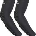 2PCS Padded Elbow Forearm Sleeves Compression Arm Protective Support, size L