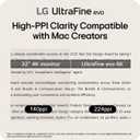 LG 32U990A-S 32-Inch Ultrafine 6K (6144 x 3456) Nano IPS Black Thunderbolt 5 Professional Monitor, 60Hz, DisplayHDR 600, Speakers, HDMI 2.1, DisplayPort 2.1, USB-C, Tilt/Height/Pivot Stand, Silver