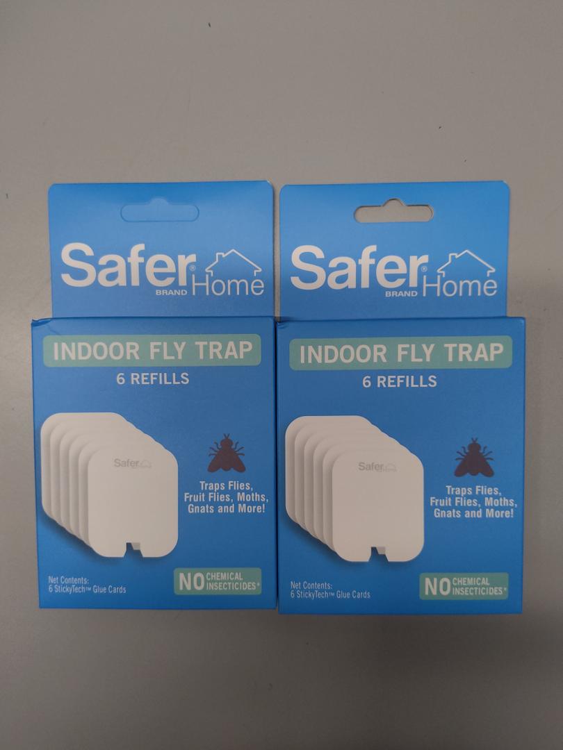 Safer Home SH506 Trap Refill Pack of Glue Cards for SH502 Indoor Fly Trap, 6 Count (Pack of 2)