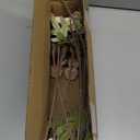 HyeFlora Fake Kiku Flowers, Faux Silk Pompon Mums Artificial Flowers, Chrysanthemum Stems Floral Arrangement Dried Flowers Vintage Decorative Indoor Home Decor Beige with Wax (Vase not Included)