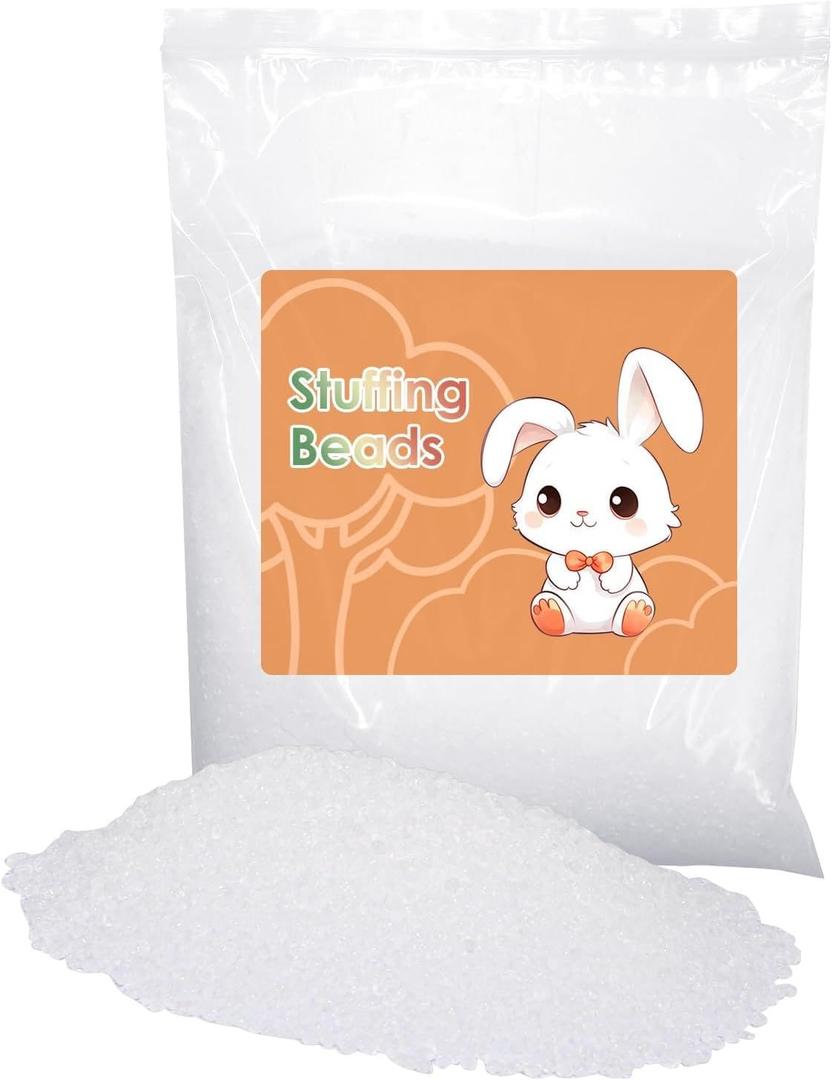 5 lb Plastic Poly Pellets Weighted Stuffing Beads, Weighted Beads for Stuffed Animals, Bean Bag Filler Beads, for Stuffed Animals Doll, Bean Bags, Shooting Bag, Crafts and Weighted Blankets.