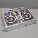 BLUE PANDA Boombox Pinata - 80s and 90s Theme Party Decorations, Hip Hop, Retro Birthday Supplies (16.5x12.8x3 In) - 90s Party Decorations - Boom Box Decor Pinata