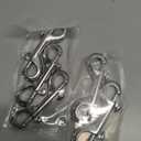 5PCS 316 Stainless Steel Double Ended Bolt Snap Hook Scuba Diving Hook Scuba Diving Clips 3-1/2 Inch Marine Grade Double End Snaps for Heavy Duty Double Snap Hook Trigger Chain Clips Double Sided Clip