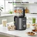 3-in-1 Juicer Machines, Cold Press Juicer 7 Large Chute & 120oz for Whole Vegetables & Fruits, High Juice Yield | Nut Milk | Natural Sorbet, Sliver