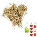 4.75" Bamboo Knot Picks -Pack of 600ct- Appetizer, Cocktails and Sandwich Toothpicks