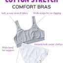 Fruit of The Loom Women's Tank Tops (S-6XL), Comfort Bra-Cotton Stretch-2 Pack Silver Heather/White, Small