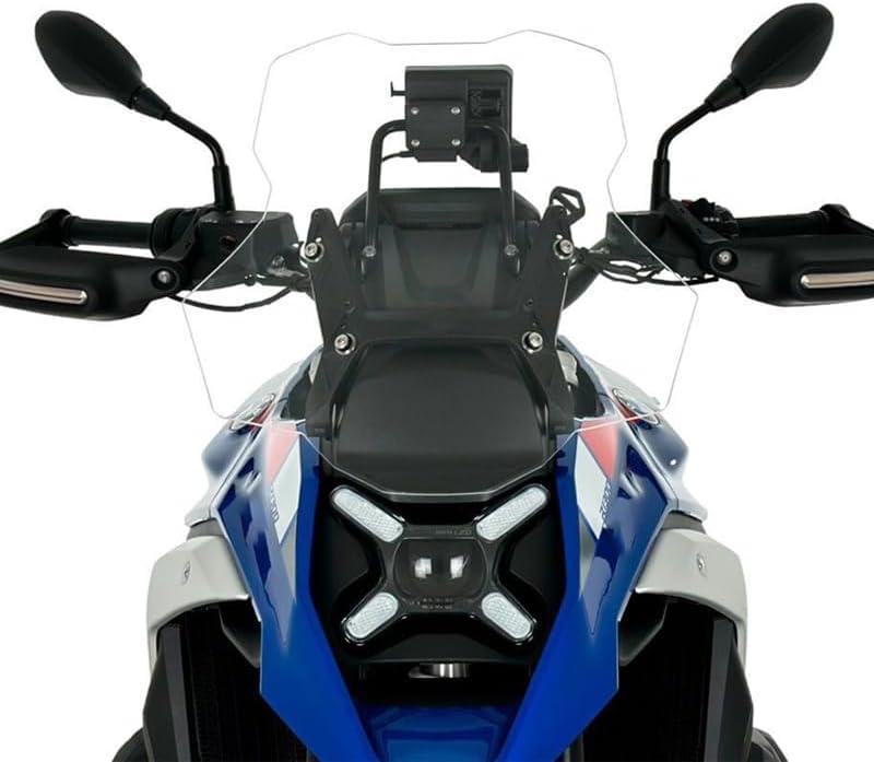 Windshield Windscreen Large 19.68" High Airflow Wind Deflector Replacement for BMW R1300GS R1300 GS R 1300 GS ADV Adventure 2023 2024 Motorcycle Accessories (Transparent)