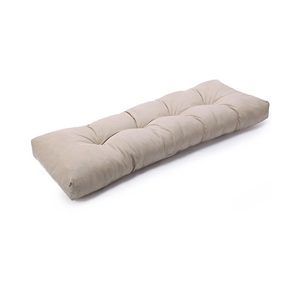 SUNROX LokGrip Non Slip Tufted Memory Foam Bench Cushion, FadeShield Water Resistant Durable Thicken Outdoor/Indoor Bench Seat Pads 51x16x4 inch, Husk Birch