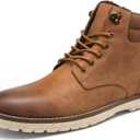 Vostey Men's Hiking Boots Waterproof Casual Chukka Boots for Men (10.5, Bmy670b-brown Cotton)