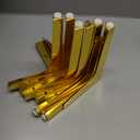 7 inch Gold Legs for Furniture Set of 8 Metal Furniture Legs 7", Gold Dresser Legs Modern Style Replacement Sofa Leg Triangle Furniture Feet for Cabinet Sofa Couch Chair