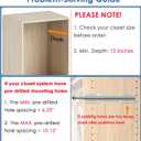 FIRJOY 12" Valet Rod for Closet Pull Out (1 Pack, Chrome)