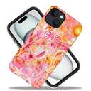 Case for iPhone 14 Pro,Frosted Case for Women Girls,Drop Scratch Protective Cover-Colorful Summer Collage Sea Beach