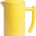 Frieling Stainless Steel French Press Coffee Maker - 34 Fl Oz, Yellow - Double-Walled with Double Filter - Insulated Plastic-Free Coffee Press for Camping & Travel
