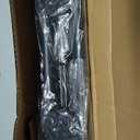 Tension Shower Curtain Rod 51-126In(4.25-10.5Ft), Long Shower Curtain Rod No Drilling for Window or Bathroom Patio, Adjustable Spring Shower Rod, Easy to Install Never Rust Rod Diameter 1.26Inch-Black