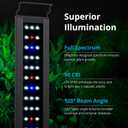 NICREW C10 Plants LED Aquarium Light, 30-36 in, 20Watts, Full Spectrum Fish Tank Light with Timer, Day and Night Cycle, Brightness Adjustable