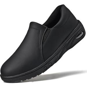 Women's Nurse Shoes Slip On Healthcare Work Shoes Resistant Lightweight Design for All Day Comfort Nursing Footwear (5, 2-black)