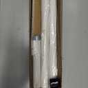 Sliding Door Security Bar, 17-46 Inches Adjustable Patio Door Security Bar, White Sliding Door Lock Bar with Rubber Tips, 1 Inch Diameter Window Security Bar for Home