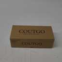 Coutgo Satin Kitten Low Heels with Bow Closed Pointed Toe Short Pumps Dress Wedding Party Shoes 9