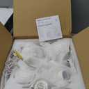 Cinnado 2K Cameras for Home Security-2.4G WiFi Outdoor Camera Wireless Solar/Battery Powered, 360 Viewing, Human Detection, Color Night Vision, Cloud/SD Storage B6 (B6-White-4pack-2.4G)