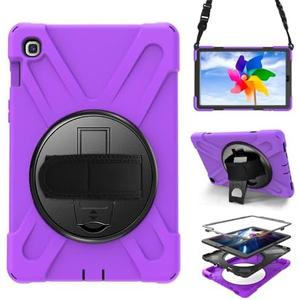 Case for Samsung Galaxy Tab S5e 10.5 2019 (SM-T720/T725/T727),Portable Heavy Duty Dropproof Protective Cover Case with 360 Rotating Stand,Handle & Shoulder Strap,Stylus Pen (New Purple)