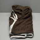 Bedsure GentleSoft Fluffy Sherpa Fleece Faux Fur Blankets Queen Size for Bed, Bedroom Decor Winter Bedding Thick Warm Full Queen Blankets, Fuzzy Plush Soft Heavy Mink Cozy Gifts, Tie Dye Brown 90x90