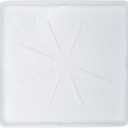 Heavy Durable Plastic Washing Machine Drain Pan Size 30X32 Including 1" Drain Fittings (White)