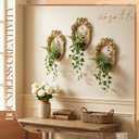 Novabright 3 Pcs 8 x 6 Inches Vintage Picture Frames Ornate Retro Resin Empty Baroque Photo Frames for Wall Gallery DIY Tabletop Home Office Art Photography Holiday Party Decoration(Gold,Oval)