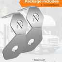 Watermelon Lights Mirror Turn Signal Mounting Bracket Angled Holder - Stainless Steel - 2PCS