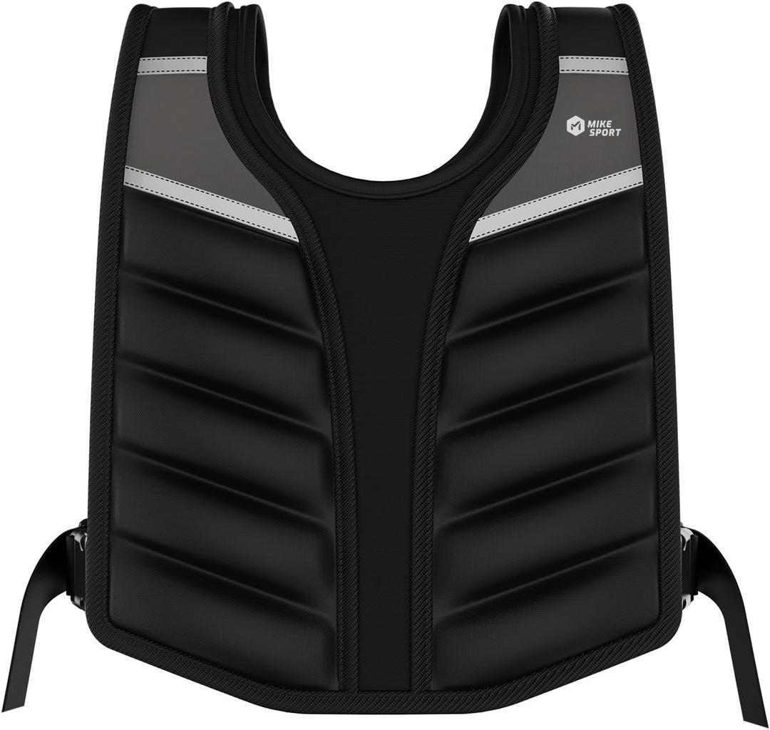 Weighted Vest Men Women,10lb Regular Weight Vest for Women Workout,Body Weight Vests with Reflective Stripe for Workout,Strength Training,Running,Walking,Weightlifting (Black)