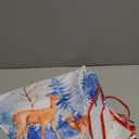 Reindeer Snowflake Deer Tree Skirt Holiday Party Traditional Xmas Tree Mat Ornaments Tree Skirt for Christmas Decoration 36 Inch