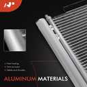 A-Premium Air Conditioning A/C Condenser Compatible with Infiniti Q50 2004-2019 3.5L 3.7L, Replace# 921004GB0A