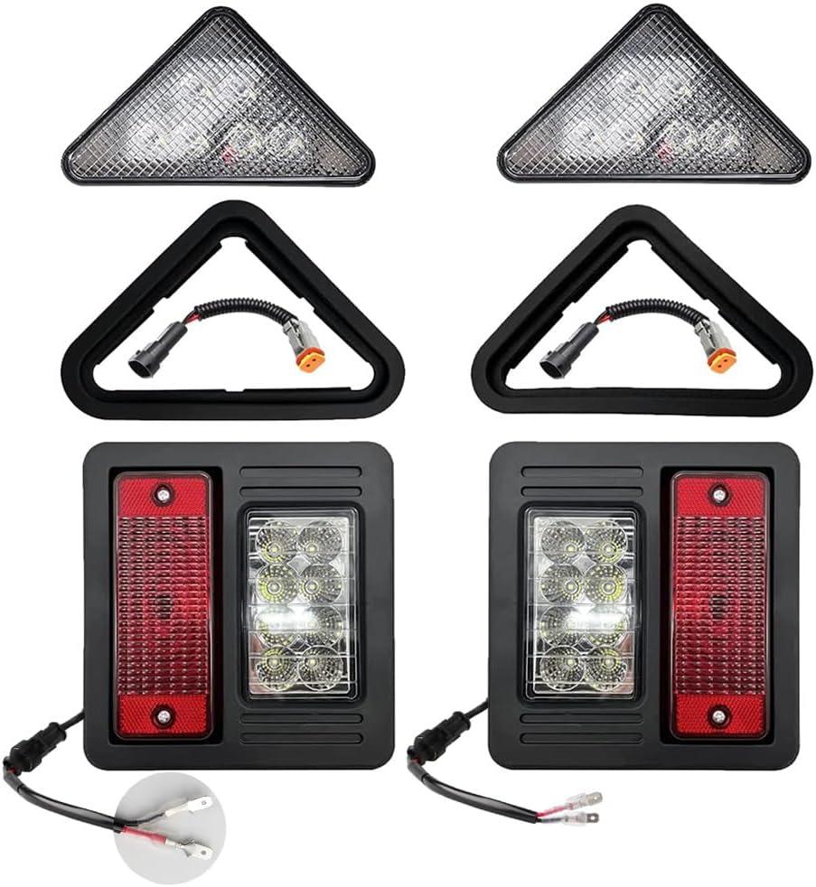 LED Headlight Kit Rear LED Compatible with Bobcat 751 753 763 773 863 864 873 883 963 A220 A300 S130 S150 S160 S175 S185 S205 S220 S250 S300 S330 T140 T180 T190 T200 T250