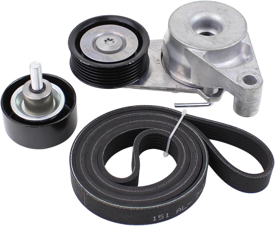 Belt Tensioner and Serpentine Belt Pulley for Kia Forte Forte5 2.0 2017-18, Hyundai Tucson 2.0 2016-21, Elantra GT 2.0 2016-20, Elantra 1.8 2016