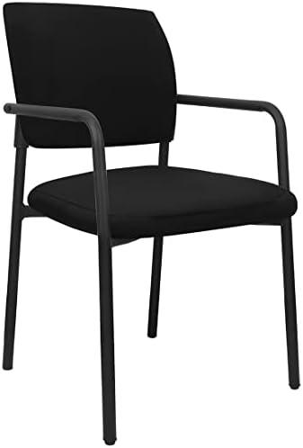 Deisy Dee ONLY Chair Cover Stretch Chair Slipcover Covers for Guest Reception Arm Chair 18" W (Black)