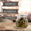 Glass Jars with Airtight Lids Food Storage Jars Leak Proof Canisters with Clear Preserving Seal Wire Clip Fastening for Kitchen Canning Pickling [25 oz]