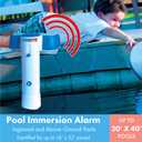 Immersion Mountable Pool Alarm Compatible with Inground & Aboveground Pools ASTM-Compliant, Water Motion Sensor Advanced Technology Dual Protection, Poolside and In-Home Sirens, Multicolor