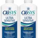 CloSYS Ultra Sensitive Mouthwash, 32 Oz, Pack of 2, Free Mouthwash, Unflavored Mouth Wash, Dye Free, pH Balanced, Helps Soothe Entire Mouth