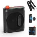 yAyusi Wireless Voice Amplifier for Teachers with 2 Magnetic Lavalier Mics, Hands Free Mini Portable Microphone and Speaker with Lanyard, Rechargeable Teacher Microphones for Classroom/Meetings/Speech